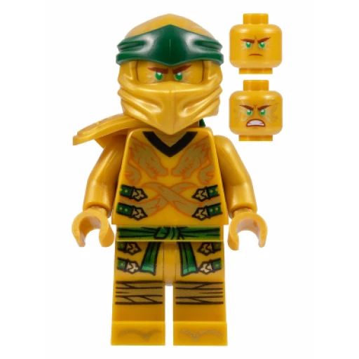Минифигурка LEGO njo0584 Lloyd (Golden Ninja) - Legacy, Pearl Gold Head, Shoulder Armor