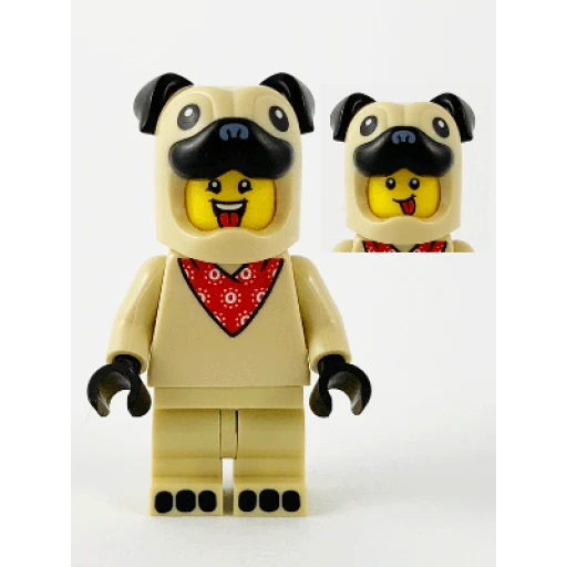 Минифигурка LEGO col378 Pug Costume Guy, Series 21 (Minifigure Only without Stand and Accessories)