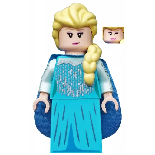 Минифигурка LEGO dis032 Elsa, Disney, Series 2 (Minifigure Only without Stand and Accessories)