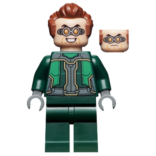 Минифигурка LEGO sh0707 Dr. Octopus (Otto Octavius) / Doc Ock - Dark Green Suit