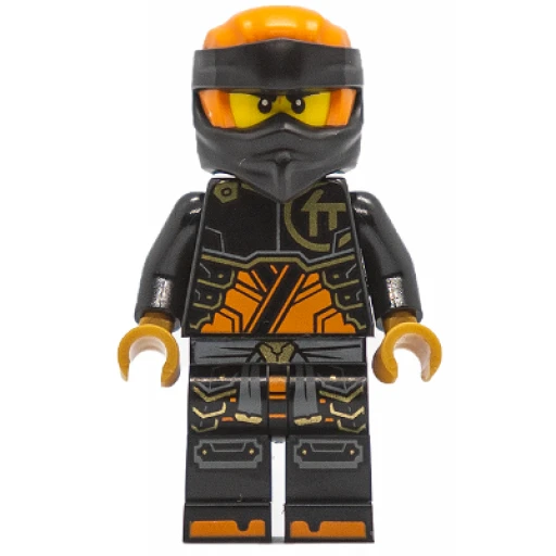 Минифигурка LEGO njo0863 Cole - Dragons Rising, Tunic with Large Armor Plates, Head Wrap