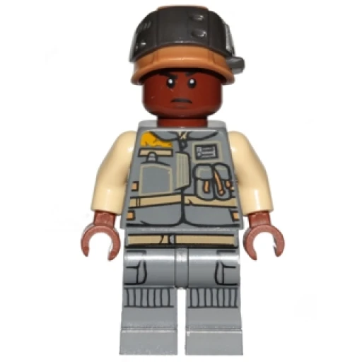 Минифигурка LEGO sw0806 Rebel Trooper - Reddish Brown Head, Helmet with Pearl Dark Gray Band (Corporal Tonc)