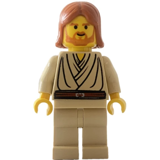 Минифигурка LEGO sw0055a Obi-Wan Kenobi (Young with Dark Orange Hair, without Headset)