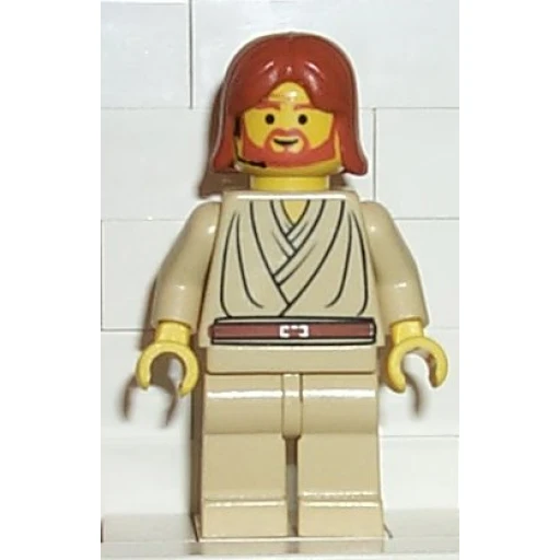 Минифигурка LEGO sw0055 Obi-Wan Kenobi (Young with Dark Orange Hair and Headset)