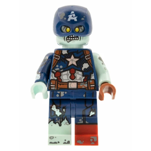 Минифигурка LEGO colmar09 Zombie Captain America