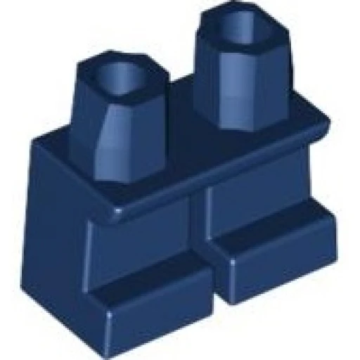 Деталь LEGO 41879 Legs Short в цвете Тёмно-синий (Blue)