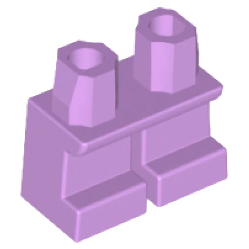Деталь LEGO 41879 Legs Short в цвете Средне-лавандовый (Lavender)