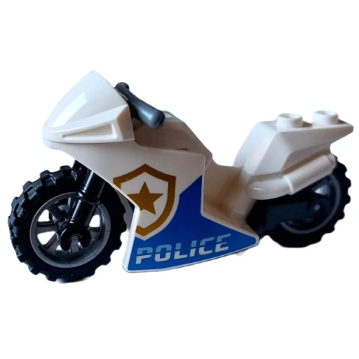 Деталь LEGO 18895c14pb02 Motorcycle