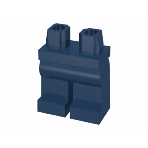 Деталь LEGO 970c00 Hips and Legs Plain в цвете Тёмно-синий (Blue)