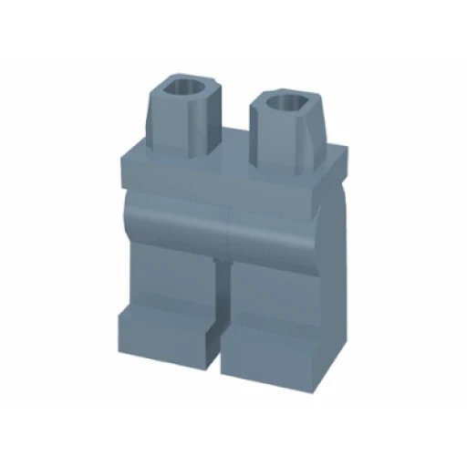 Деталь LEGO 970c00 Hips and Legs Plain в цвете Песочно-синий (Blue)