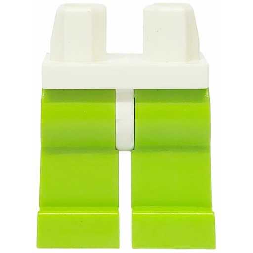 Деталь LEGO 970c34 Hips and Lime Legs в цвете Белый (White)