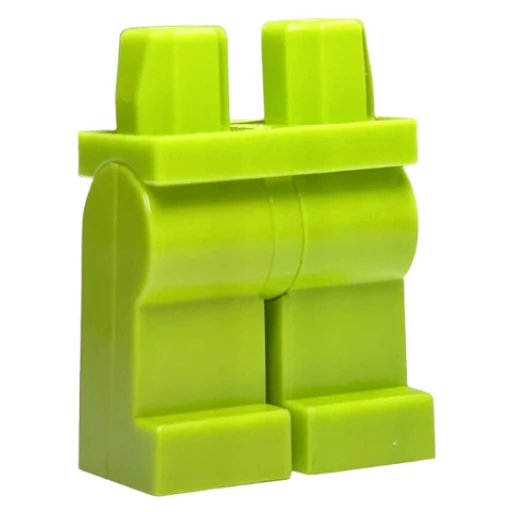 Деталь LEGO 970c00 Hips and Legs Plain в цвете Лаймовый (Lime)