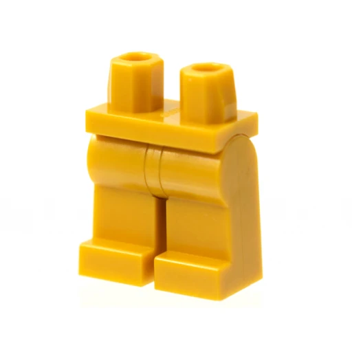 Деталь LEGO 970c00 Hips and Legs Plain в цвете Золотой (Gold)
