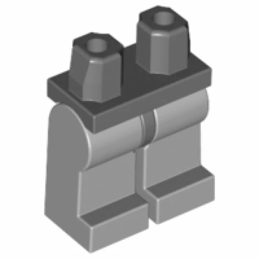 Деталь LEGO 970c86 Hips and Light Bluish Gray Legs в цвете Тёмно-серый (Gray)