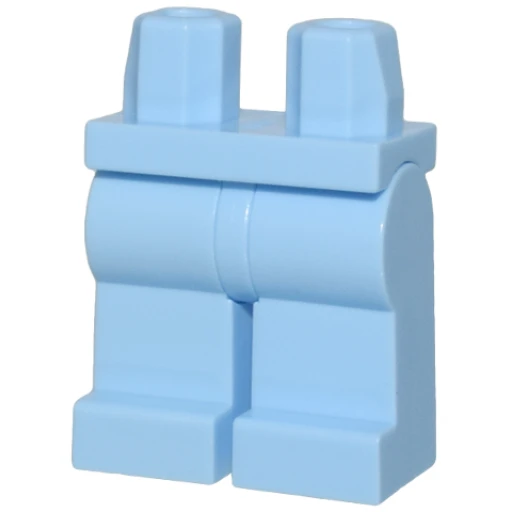 Деталь LEGO 970c00 Hips and Legs Plain в цвете Яркий светло-синий (Blue)