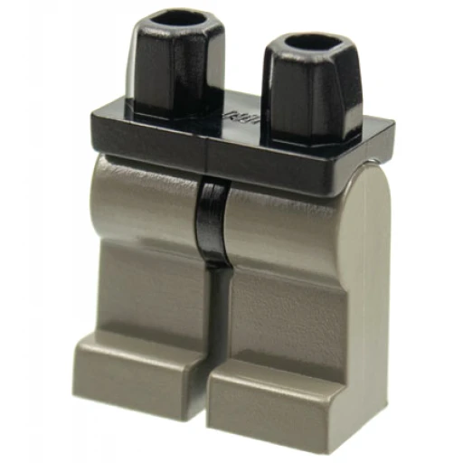 Деталь LEGO 970c10 Hips and Dark Gray Legs в цвете Чёрный (Black)